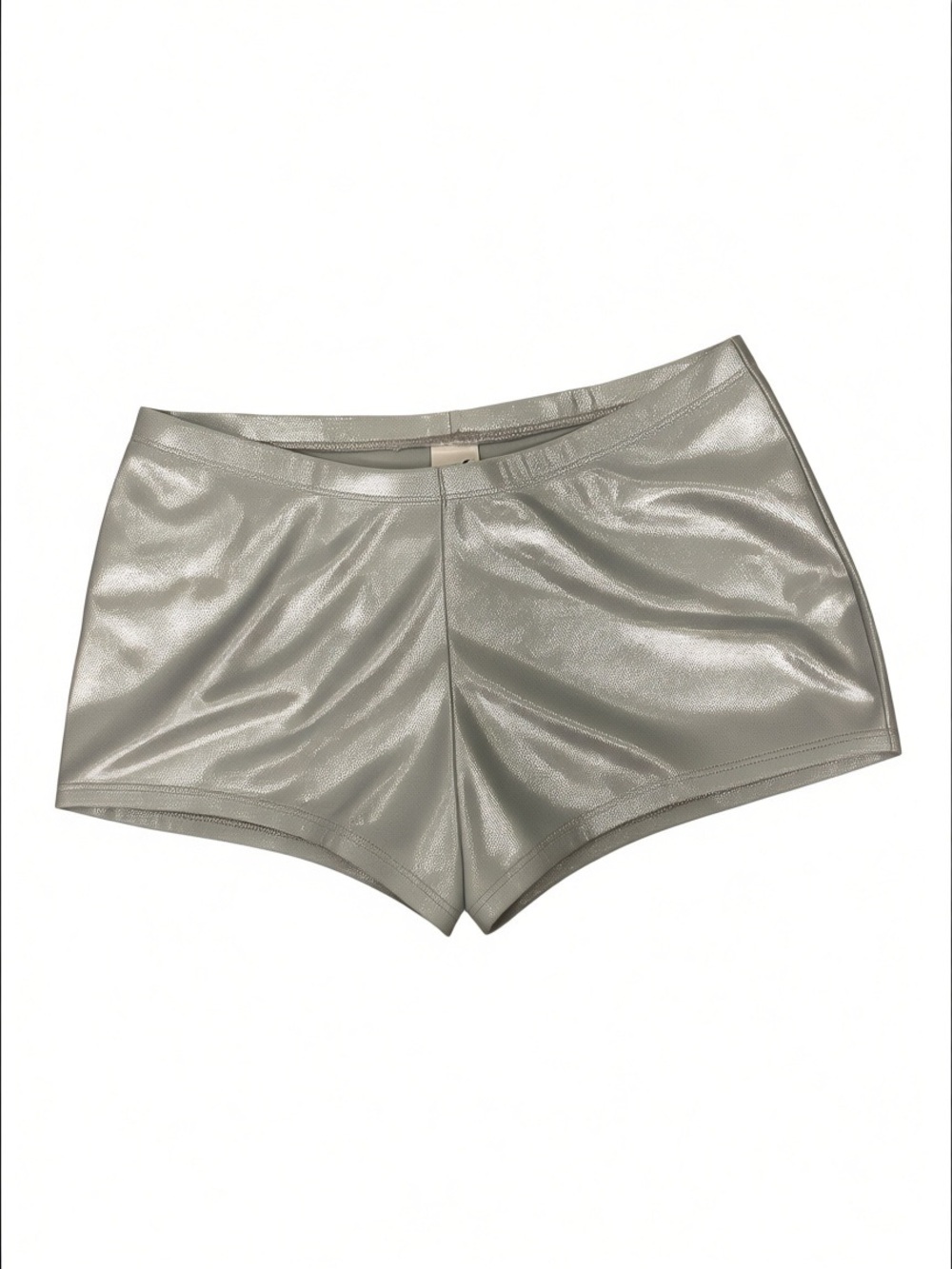 Varsity Silver Mint Metallic Cheer/Dance Shorts